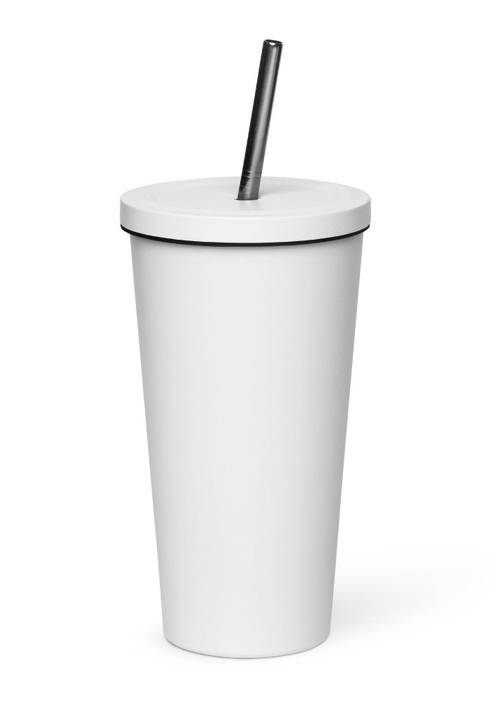 Insulated Tumbler with a Straw