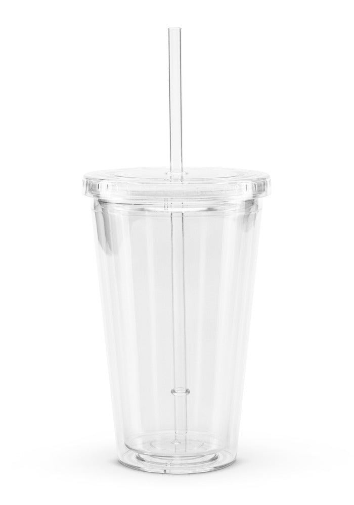 Double Wall Clear Plastic Tumbler (16 oz)
